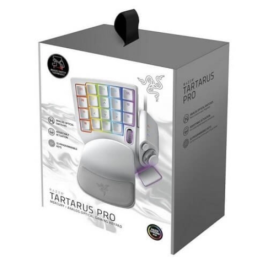 Bàn phím Razer Tartarus Pro Analog Optical Trắng (Mercury) RZ07-03110200-R3M1