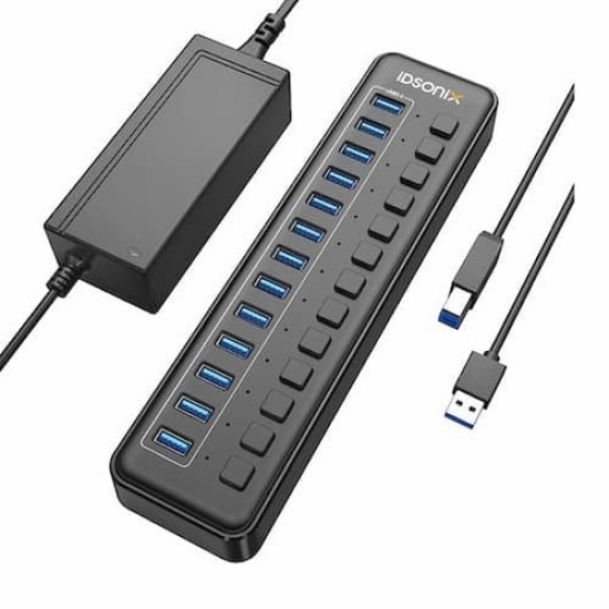 Bộ chia iDsonix Hub 13 cổng USB 3.0 iDsonix-IBU3-13A-US-BK