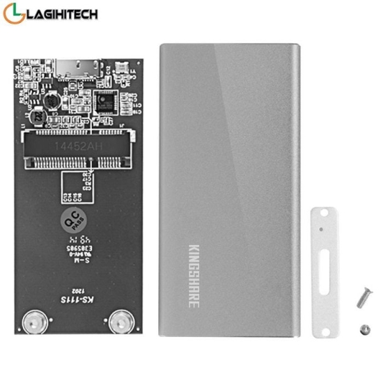 Box Kingshare SSD mSATA To USB-C nhôm khối