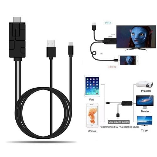 Cáp Chuyển Đổi Lightning To HDMI