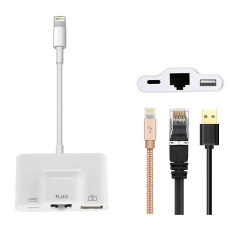 Cáp Chuyển Đổi Lightning To Lightning, RJ45 & USB 2.0