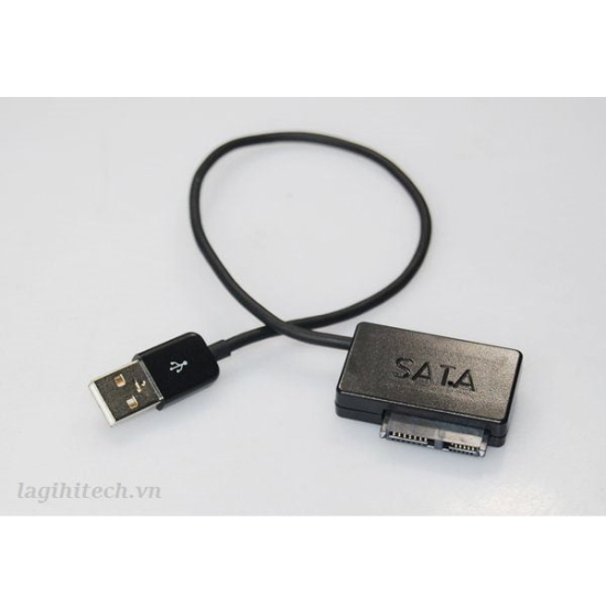 Cáp Chuyển Đổi uSATA To USB 2.0 Gắn Ngoài ( Cổng DVD )