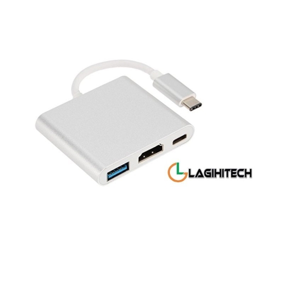 Cáp Chuyển Đổi USB Type C 3 in 1 To HDMI, USB 3.0, USB Type C ( UC-353 )
