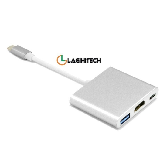 Cáp Chuyển Đổi USB Type C 3 in 1 To HDMI, USB 3.0, USB Type C ( UC-353 )