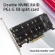 Card chuyển SSD M2 NVMe To PCIe X8 2 Slot