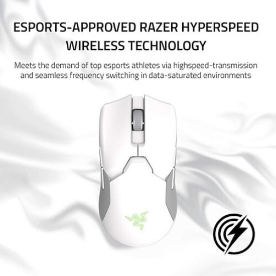 Chuột Razer Viper Ultimate Wireless Charging Dock Trắng (Mercury) RZ01-03050400-R3M1