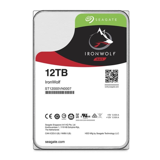 Ổ Cứng HDD Seagate Ironwolf 12TB 3.5 inch SATA iii ST12000VN0007