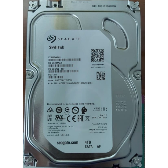 Ổ cứng HDD Seagate SkyHawk 4TB 3.5 inch SATA iii ST4000VX000