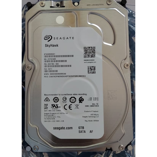 Ổ cứng HDD Seagate SkyHawk 6TB 3.5 inch SATA iii ST6000VX001 REF