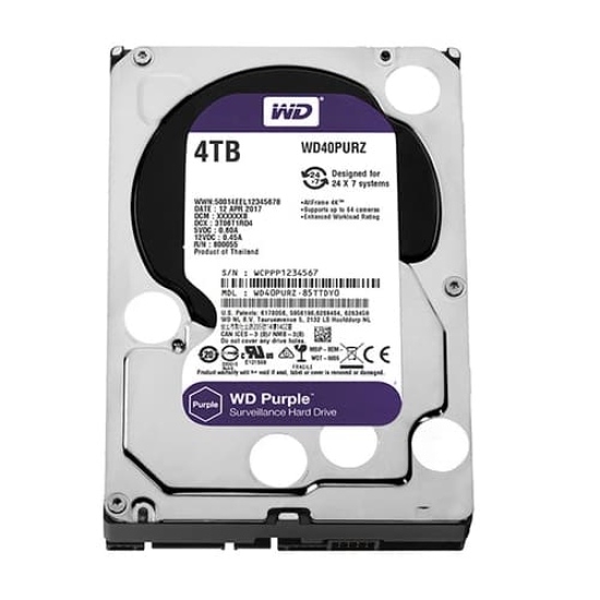 Ổ Cứng HDD WD Purple 4TB SATA 3 3.5 inch WD40PURZ