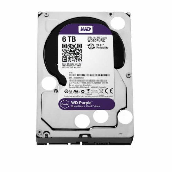 Ổ Cứng HDD WD Purple 6TB SATA 6 GB/s 3.5 inch WD60PURZ