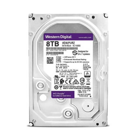 Ổ Cứng HDD WD Purple 8TB 3.5 inch SATA iii WD82PURZ