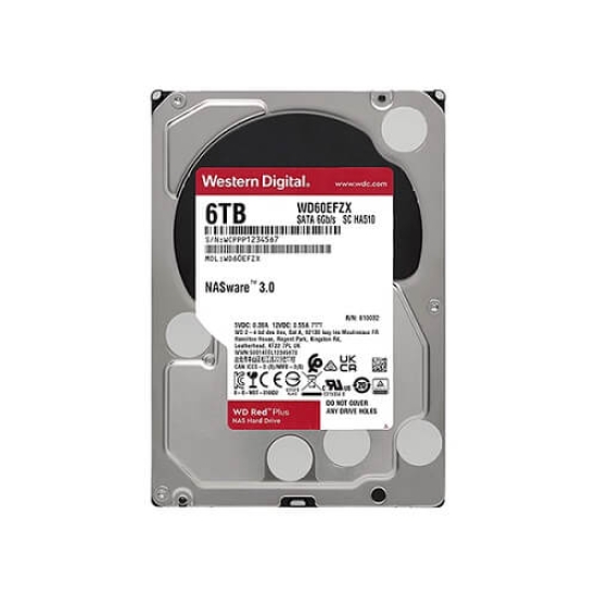 Ổ Cứng HDD WD Red Plus 6TB 3.5 inch SATA iii WD60EFZX