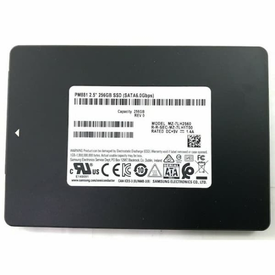Ổ Cứng SSD Samsung PM881 256GB 2.5 inch SATA iii MZ-7LH2560 (~870 evo)
