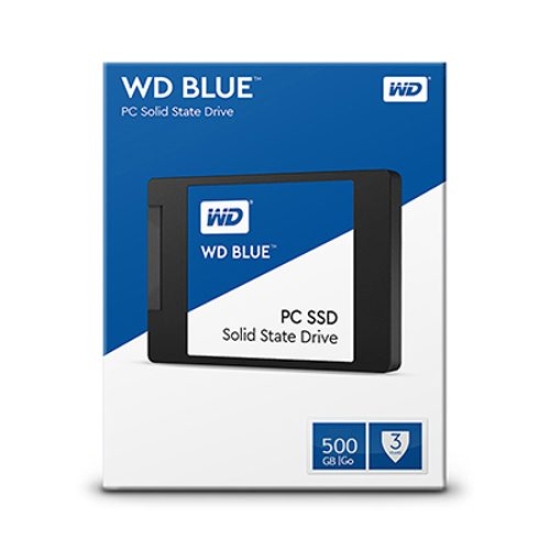 Ổ Cứng SSD Western Digital Blue 500GB 2.5 inch SATA iii WDS500G1B0A (bỏ mẫu)