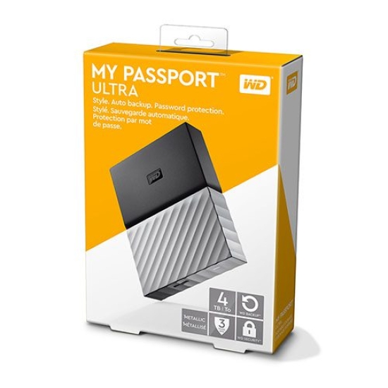 Ổ Cứng WD My Passport Ultra 4TB WDBFKT0040BGY – bỏ mẫu