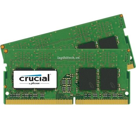 RAM Laptop DDR4 Crucial 16GB Kit 8GBx2 Bus 2133 SODIMM CT2K8G4SFD8213 (by Micron)