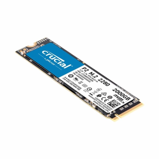 SSD Crucial P2 2TB M2 2280 3D NAND PCIe NVMe Gen 3×4 CT2000P2SSD8