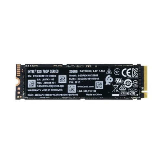 SSD Intel 760P 1TB M2 2280 PCIe NVMe Gen 3×4 SSDPEKKW010T8X1