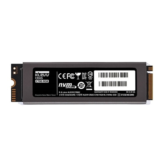 SSD KLEVV CRAS C700 RGB 480GB M2 2280 PCIe NVMe Gen 3×4 K480GM2SP0-C7R