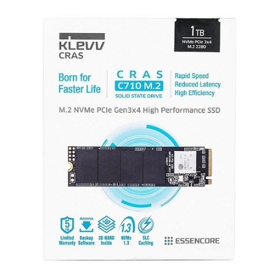 SSD Klevv CRAS C710 1TB M2 2280 PCIe NVMe Gen 3×4 K01TBM2SP0-C71