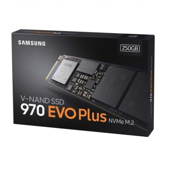 SSD Samsung 970 EVO Plus 250GB M2 2280 PCIe NVMe Gen 3×4 MZ-V7S250BW