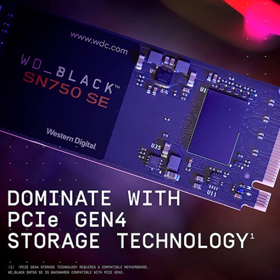 SSD WD Black SN750 SE 250GB M2 2280 PCIe NVMe Gen 4×4 WDS250G1B0E