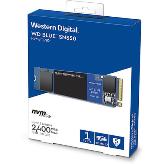 SSD WD Blue SN550 1TB M2 2280 PCIe NVMe Gen 3×4 WDS100T2B0C (mẫu mới sn570)
