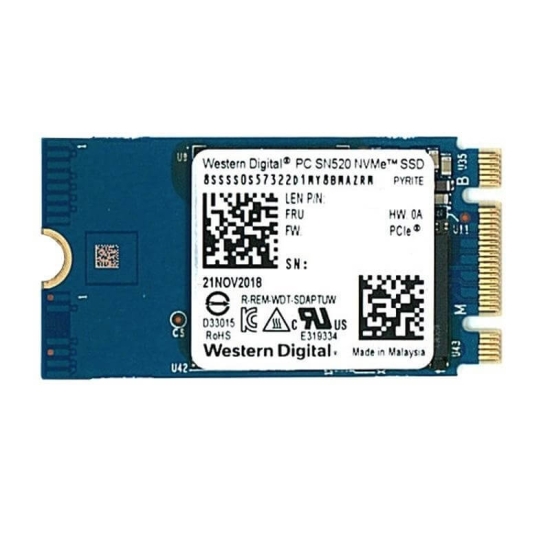 SSD WD SN520 256GB M2 2242 PCIe NVMe Gen 3×4 SDAPMUW-256G