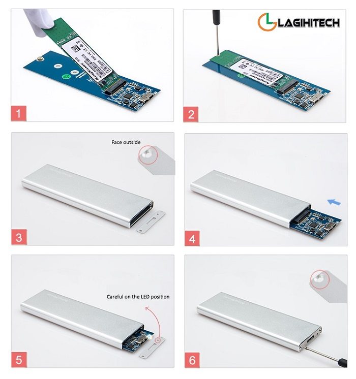 Adaptor Kingshare Chuyển Đổi SSD M2 NGFF To USB 3.0 KS-ANTU28G hinh anh 3