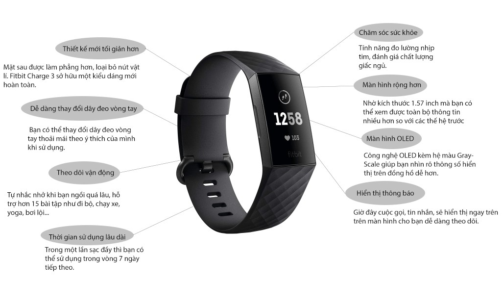 Infographic Fitbit Charge 3