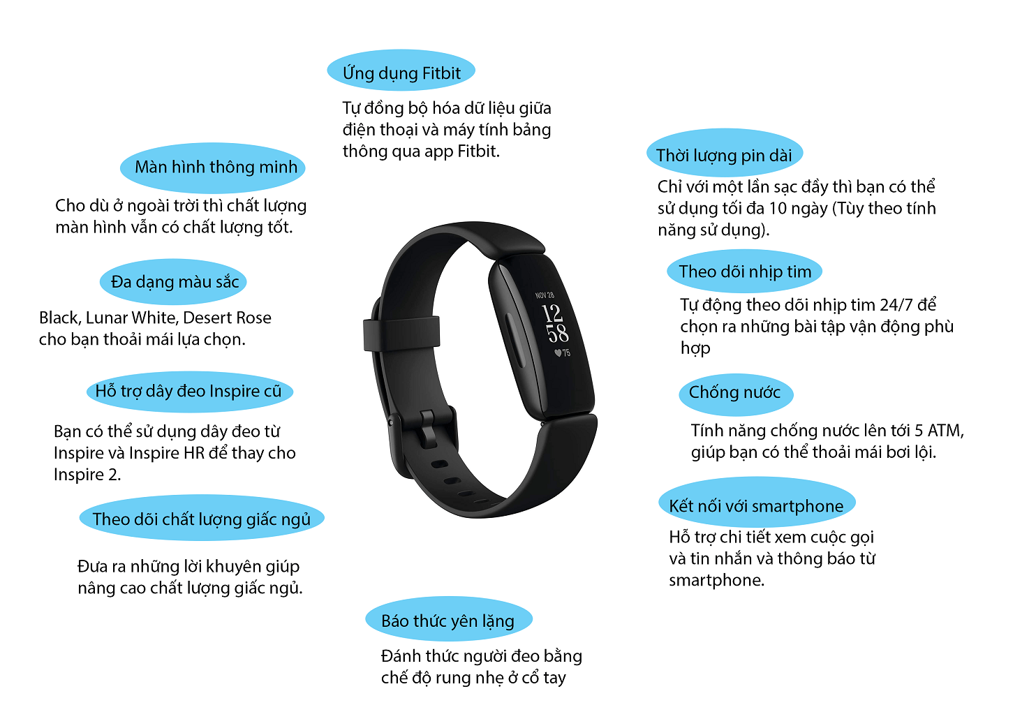 Infographic Fitbit Inspire 2