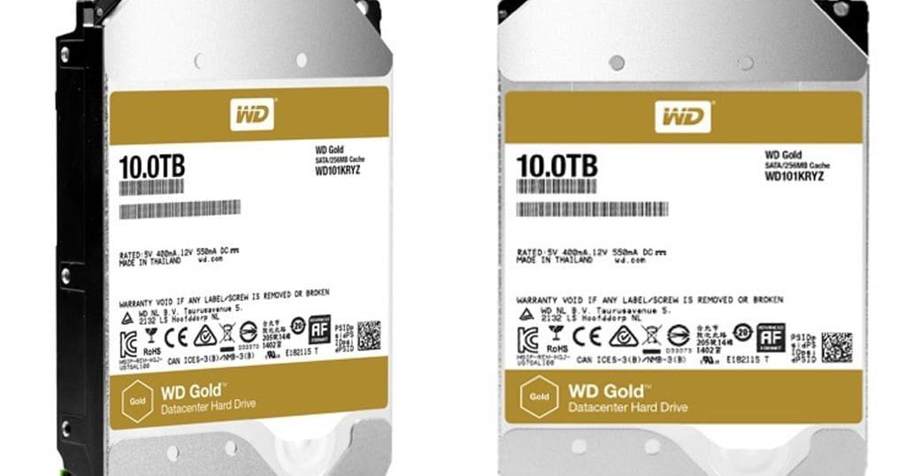 Ổ Cứng WD Gold 10TB Chính Hãng HCM