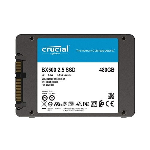 SSD Crucial BX500 480GB 2.5 inch SATA III 3D NAND
