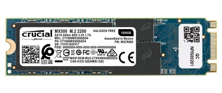 Ổ Cứng SSD Crucial MX500 Chính Hãng