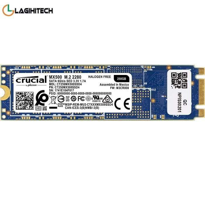 Ổ Cứng SSD Crucial MX500 250GB M2 2280