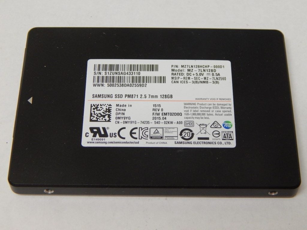 SSD Samsung PM871 128gb 2.5-inch sata iii