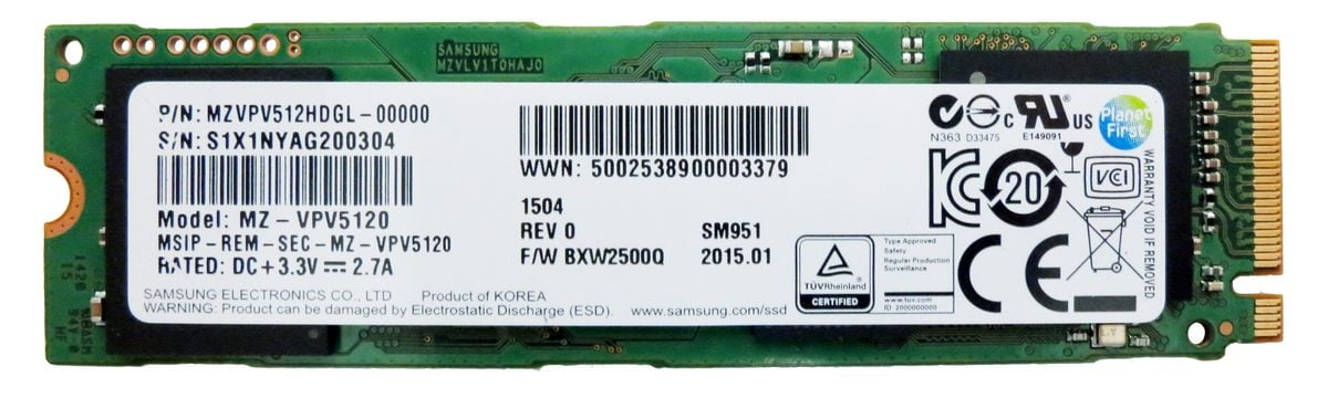 SSD Samsung SM951 512GB M2 2280 PCIe